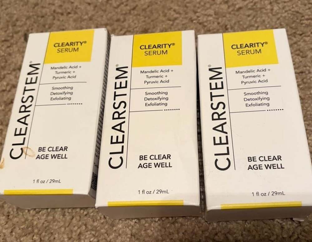 3 boxes- CLEARSTEM CLEARITY Serum Size 1 fl oz / 29ml